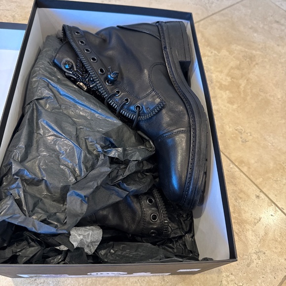 NOW brand Combat boots size 37 1/2 - Picture 5 of 6